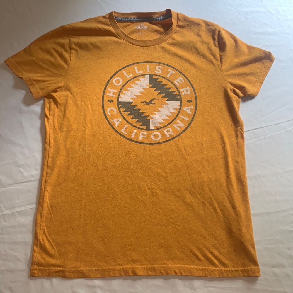 Yellow Hollister Small Mens Shirt
